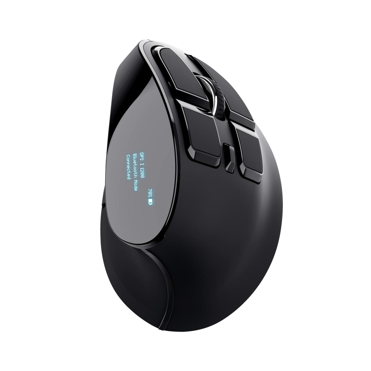 Mouse Verticale Wireless Ergonomico Ricaricabile Voxx - Bluetooth O 2.4  Ghz, Sen