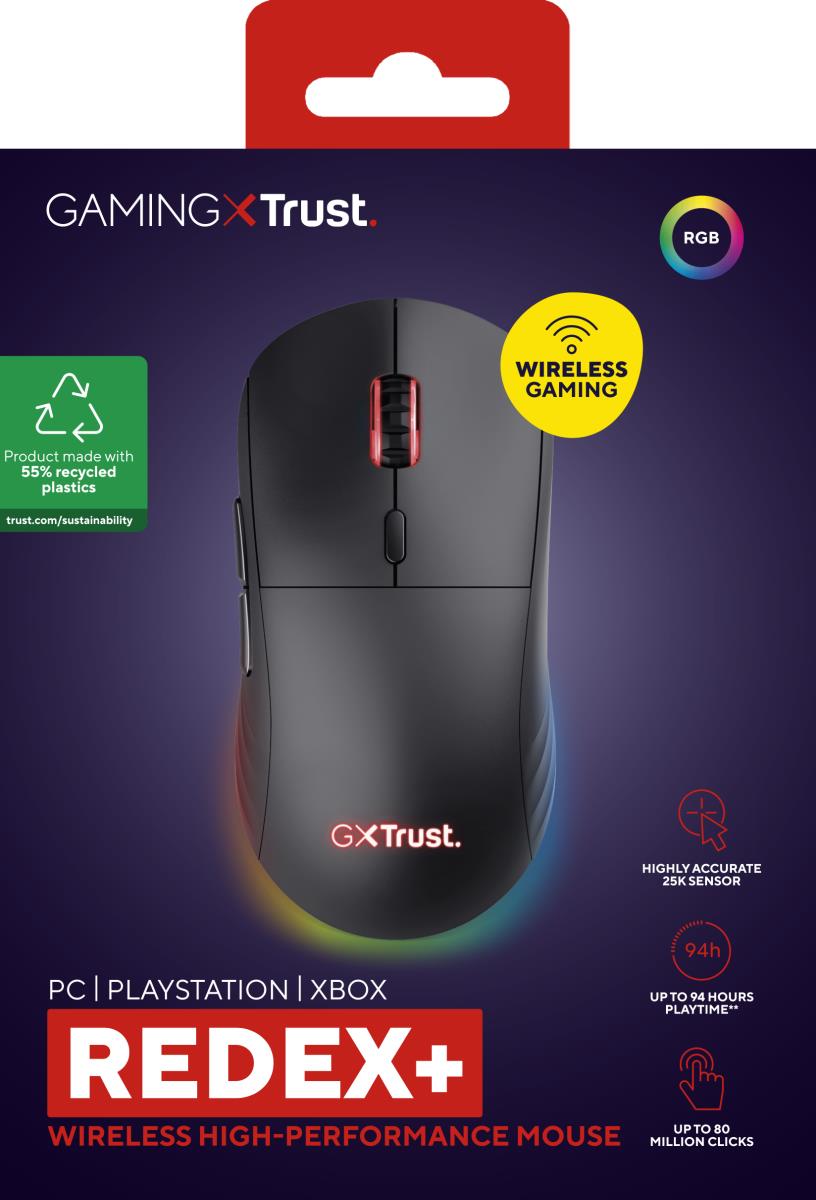 TRUST Gxt927 Redex+ Gaming Mouse - 25127 - Redcorp.com/en