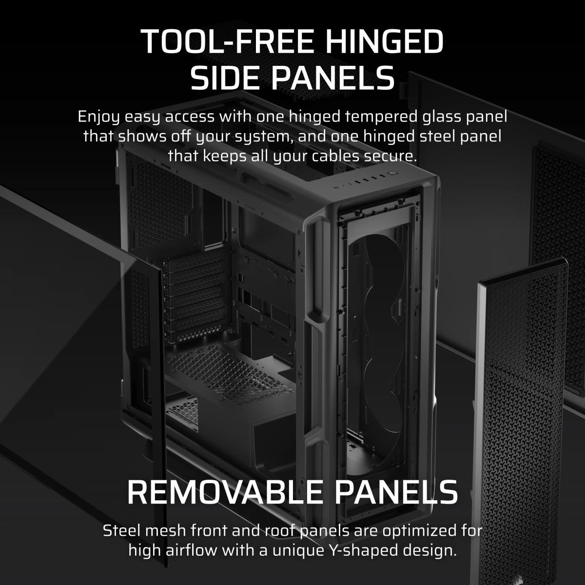 CORSAIR Pc Case - 5000t Mid-tower High-performance - CC-9011300-WW ...