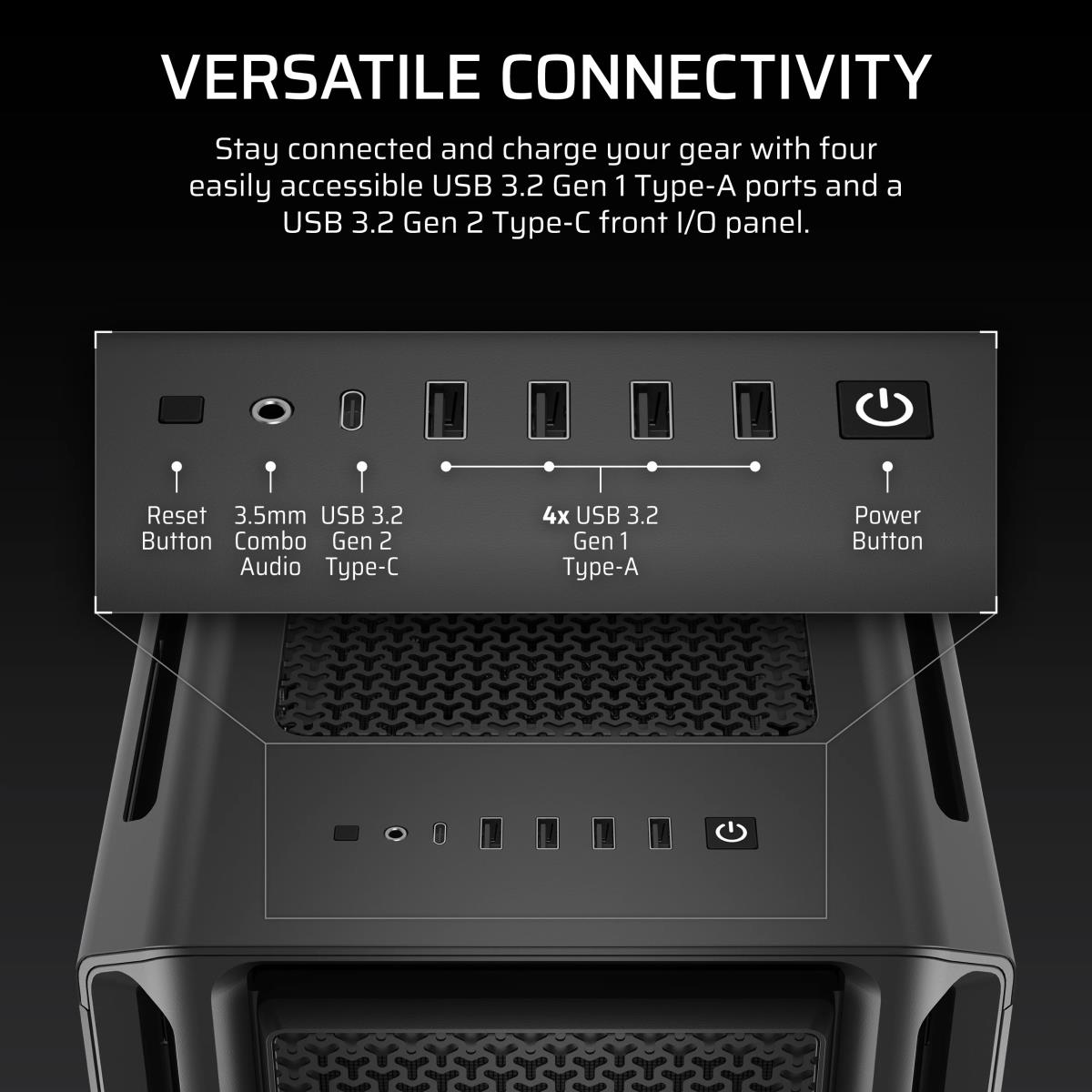 CORSAIR Pc Case - 5000t Mid-tower High-performance - CC-9011300-WW ...