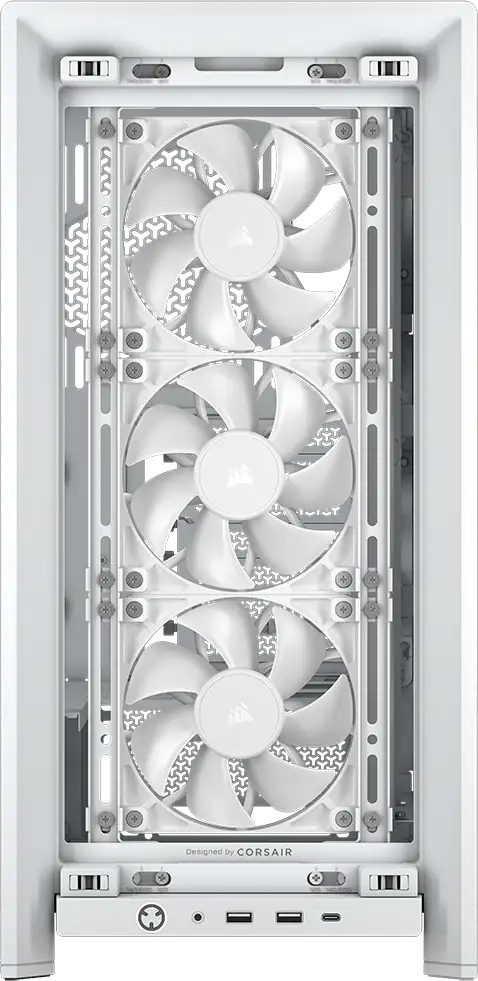 White Pc Frame CORSAIR Pc Case - Frame 4000d Rs Modular Mid-tower - White - CC-9011313 ...