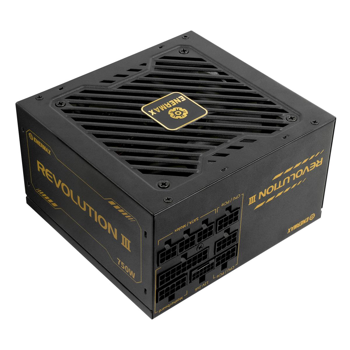 ENERMAX Revolution III 650 Watt |vollmodulares ATX 3.1-Netzteil | PCIe 5.1 |80 Plus Gold |flüsterleiser 120mm FDB-Lüfter | 105°C jap. Kondensatoren | ERV650G-AHG-MAC