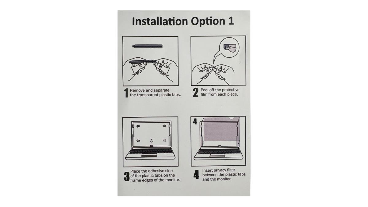 Security Filter 2-way Plug-in 23.8in (16:9) For Dell Optiplex 7420 Aio