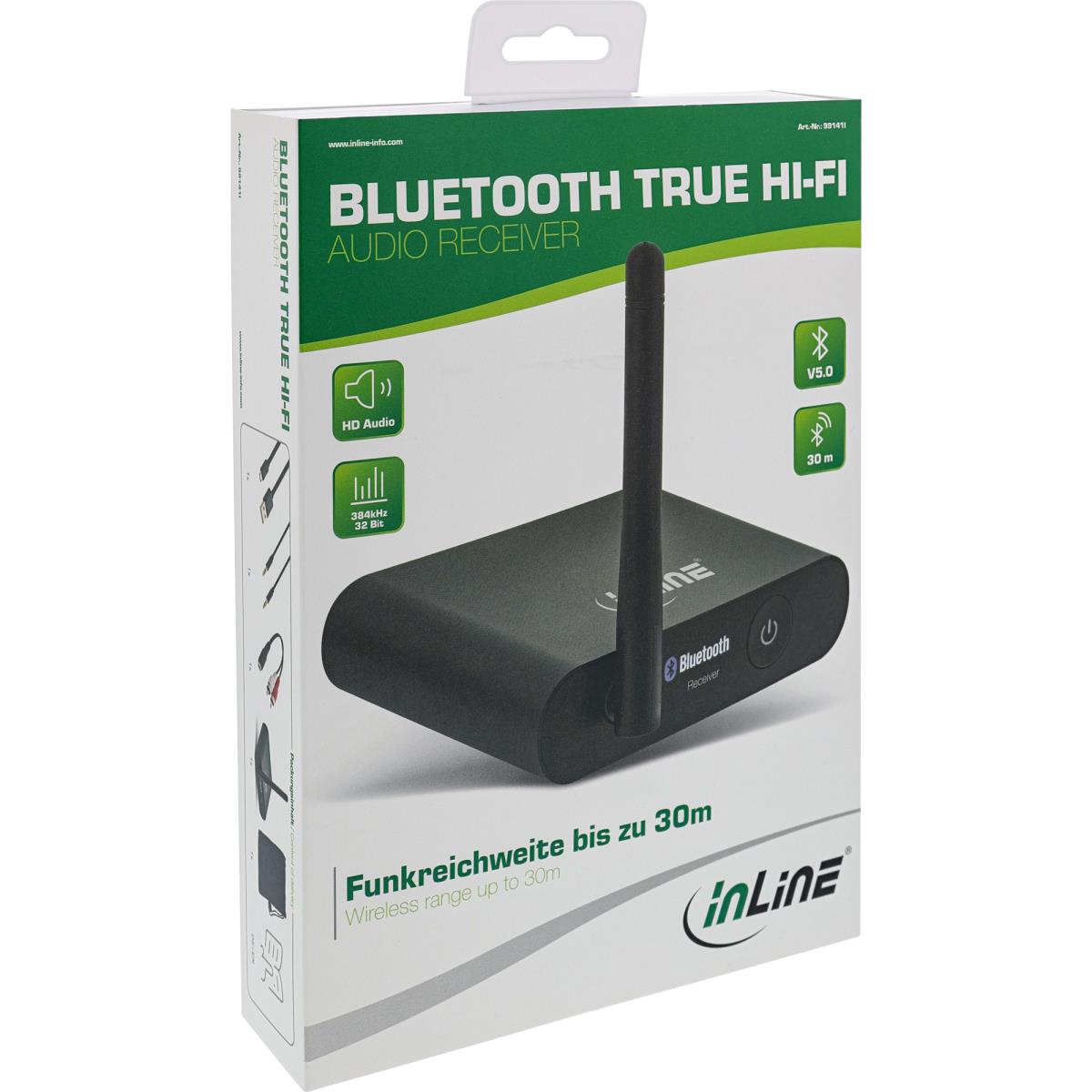 InLine® Airplane Bluetooth Audio Transmitter, BT 5.0, aptX HD/LL