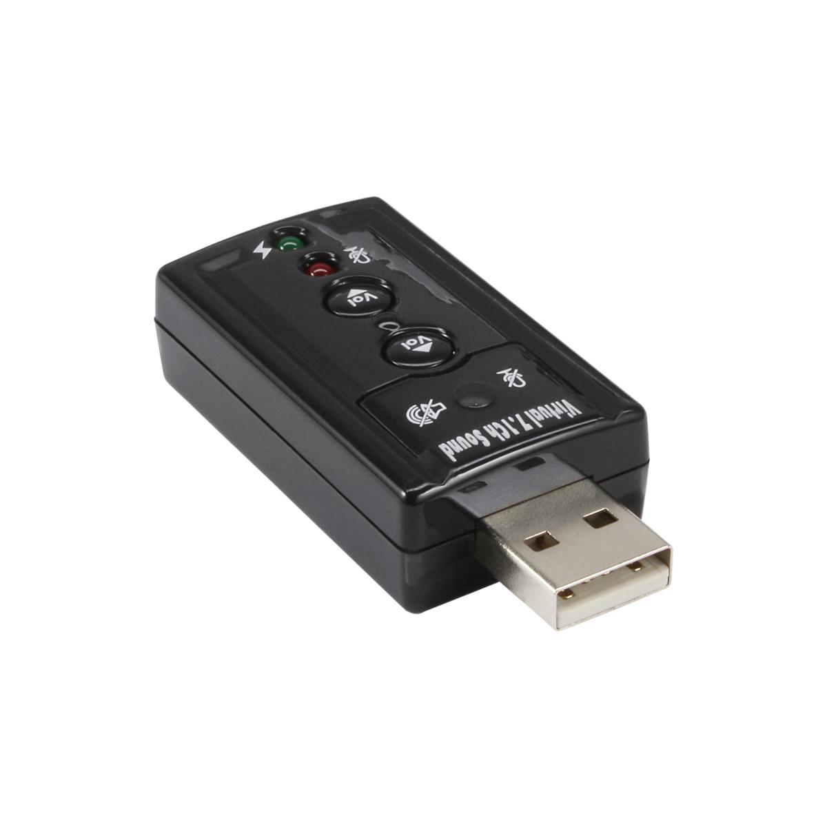 USB Sound Card with Virtual 7.1 Surround Sound