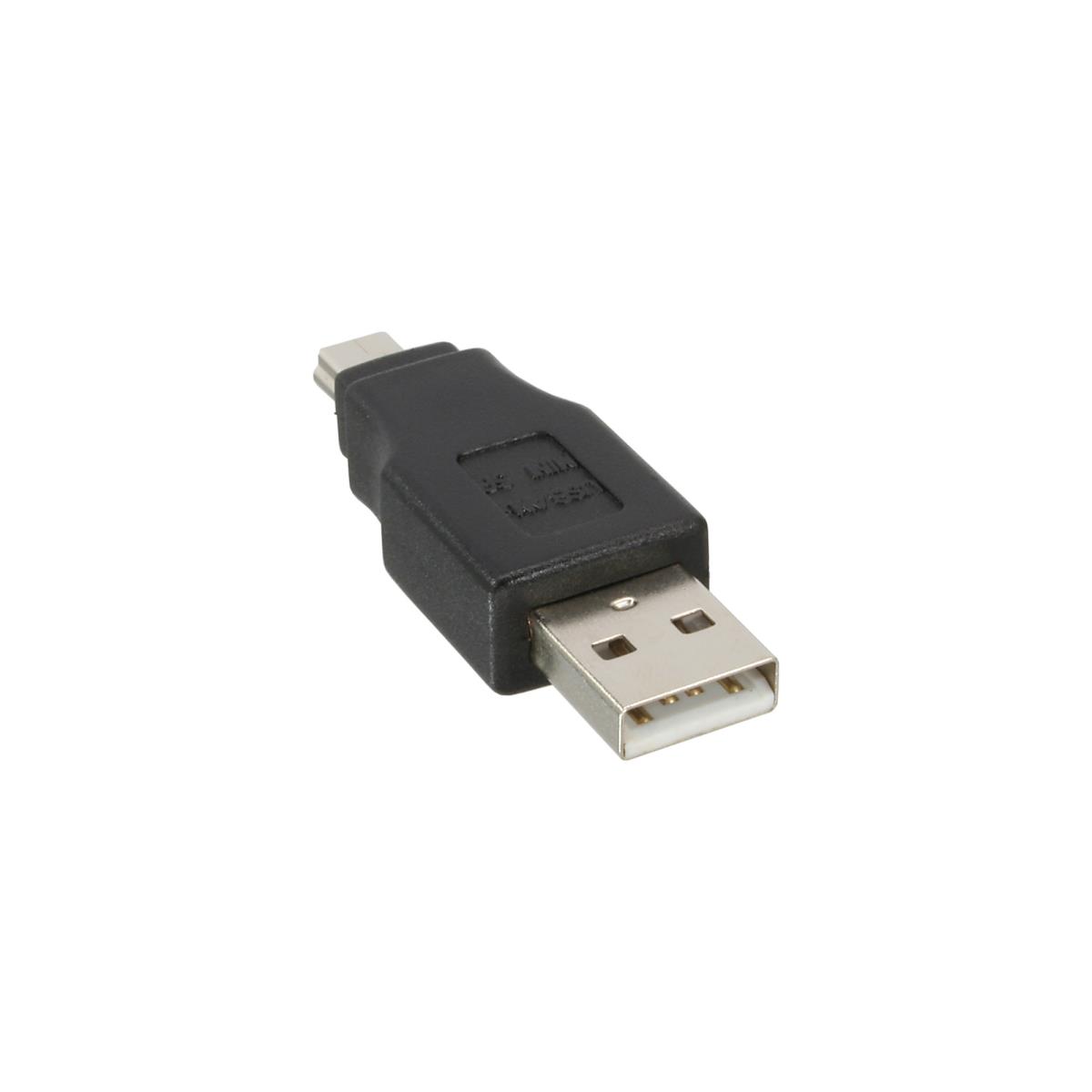 INLINE INC Adapter USB 2.0 Type A Male / Mini-usb 5 Pin Male - 33441C ...