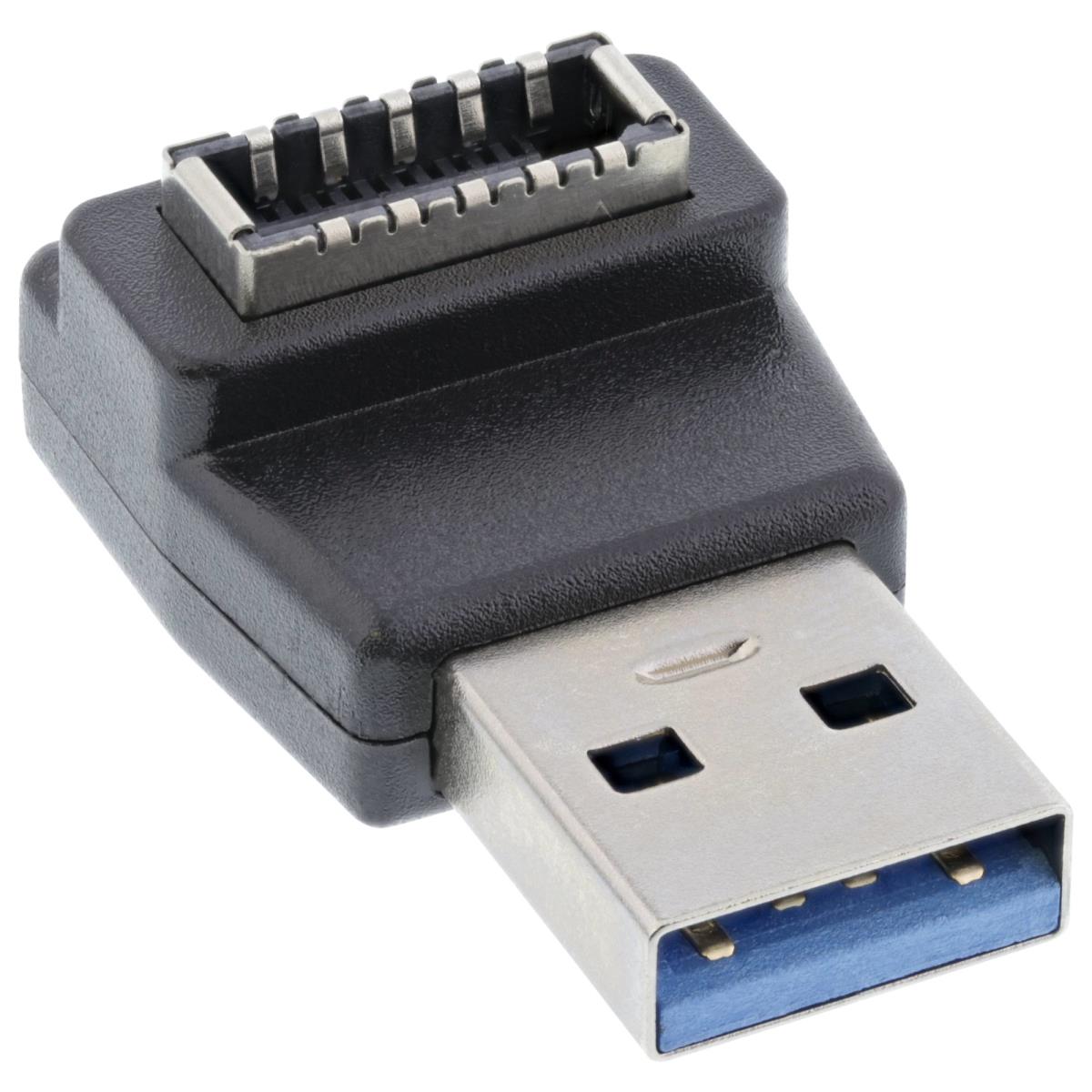 Usb Plug Adapter Inside INLINE INC USB 3.2 Adapter USB-A Male to internal USB-E front Panel ...
