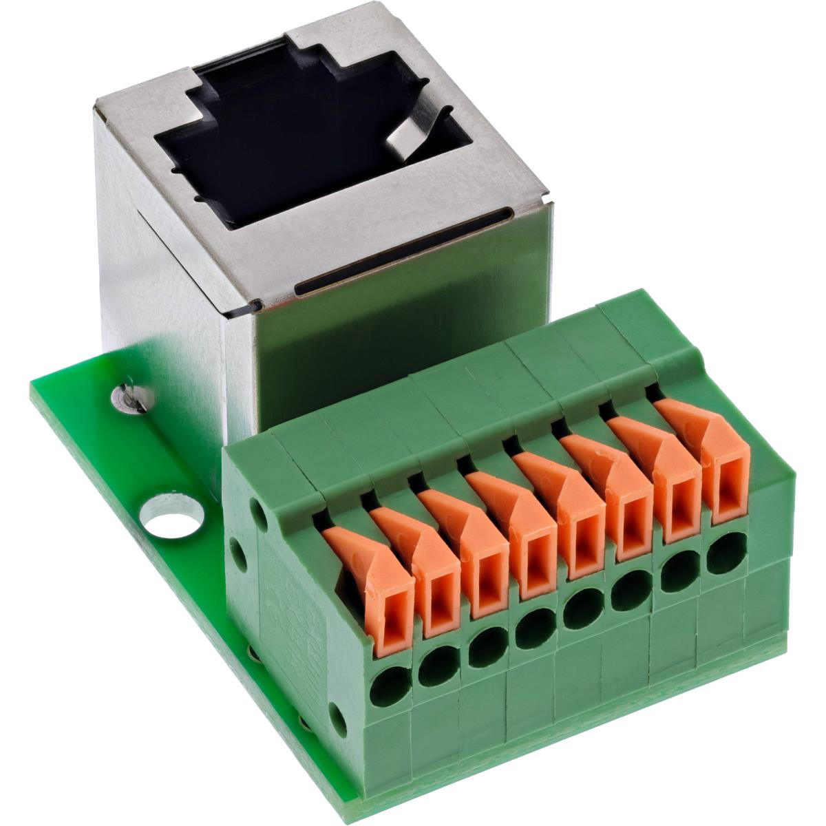 INLINE INC Rj45 Socket On Push-in Terminal, 8-pin, Cat.5e, Angled ...