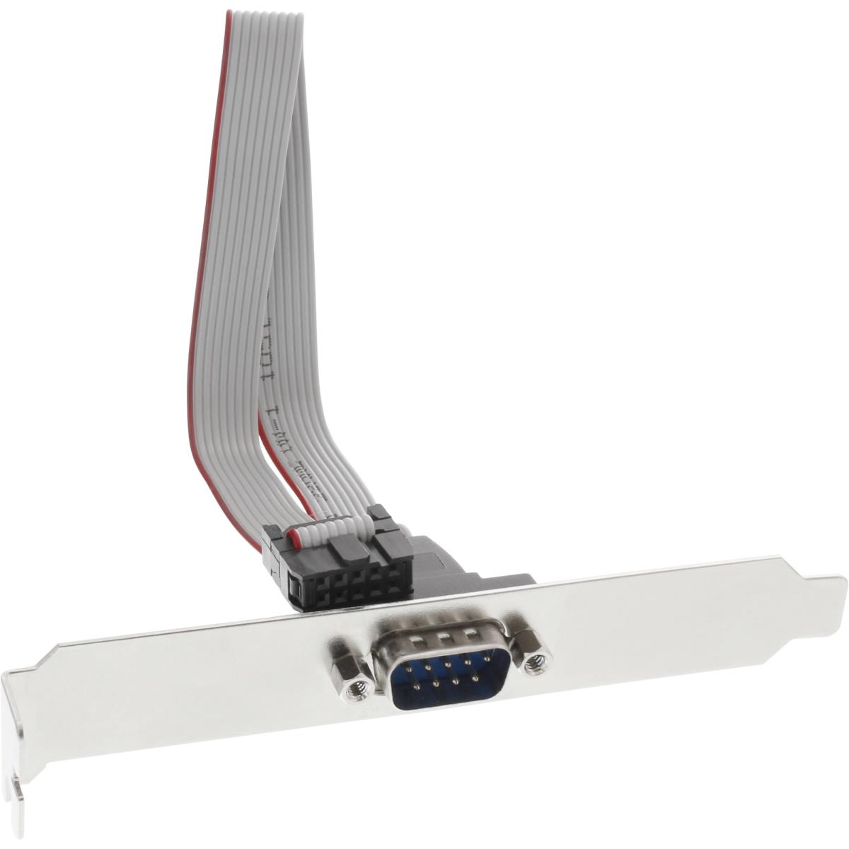 Serial Key Slot INLINE INC Serial slot bracket, 9-pin male to 10-pin internal connector ...