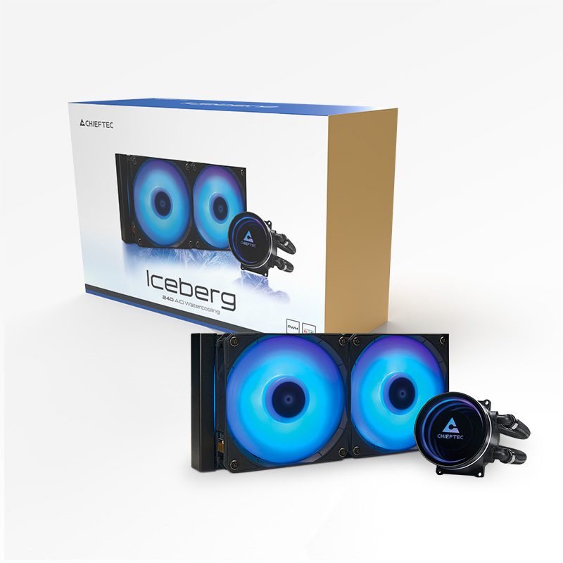 CHIEFTEC Cooling Fan Iceberg 240 Clc-240-rGB Black - CLC-240-RGB ...