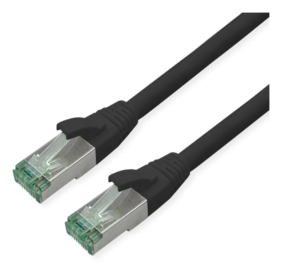 Rotronic Extension Cable ROTRONIC LOGISTICS Patch Cable - CAT6A - S/FTP (PiMF) - 50cm - Black ...