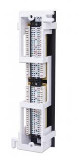 Intellinet 12 Port Cat6 Wall-Mount Patch Panel Black 560269 Connects RJ45 Ports to a Network