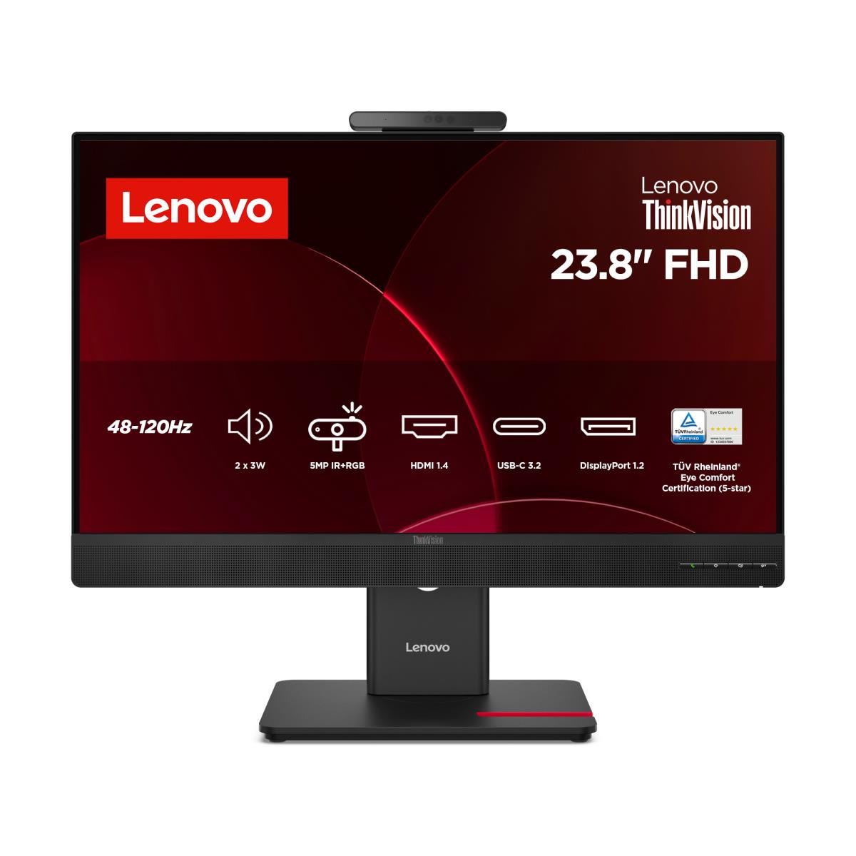 Thinkvision Desktop LENOVO Desktop Monitor - ThinkVision T24-4v - 24in- 1920x1080 (Full HD ...