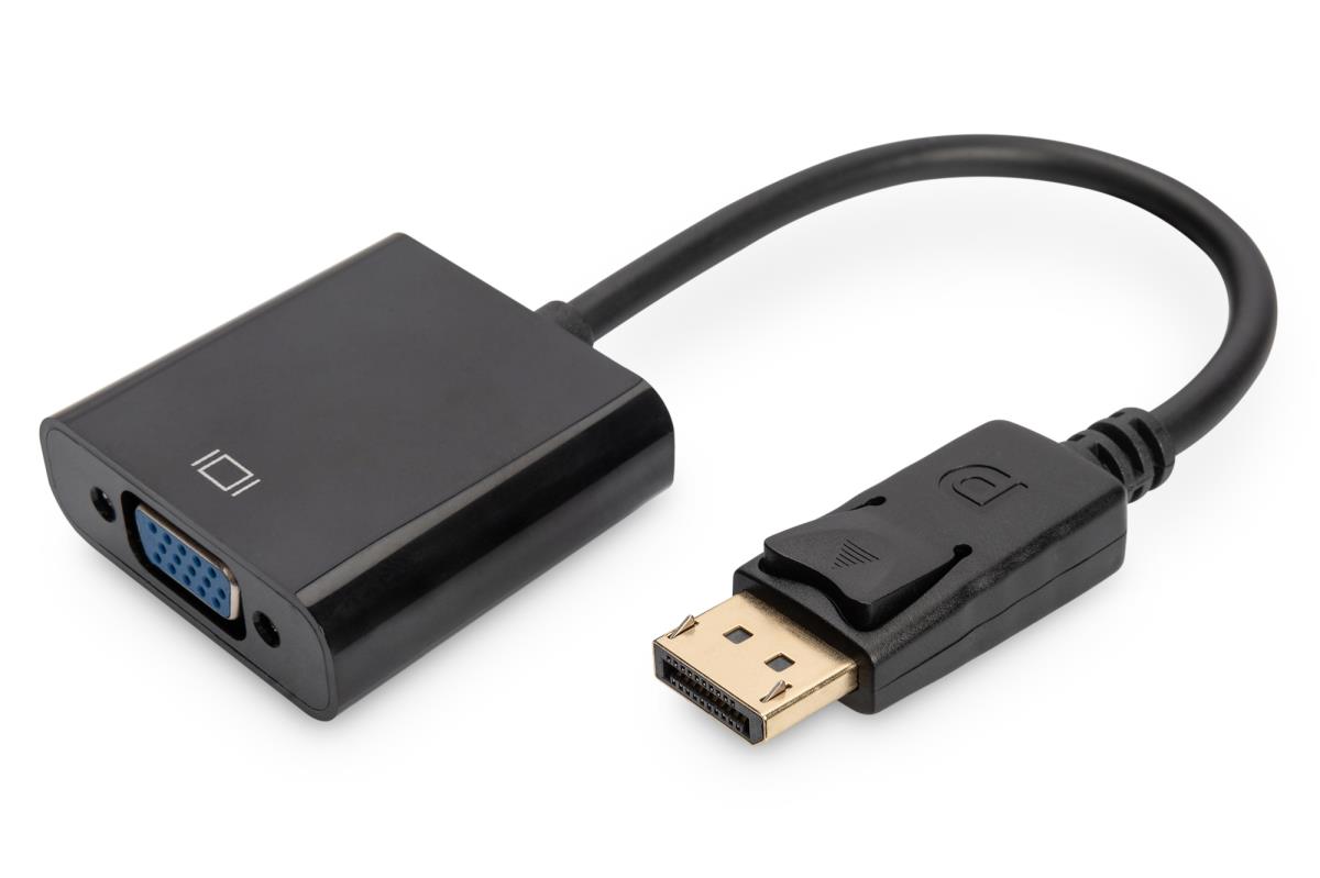 Adaptateur DisplayPort vers HDMI Digitus AK-340400-001-S Noir