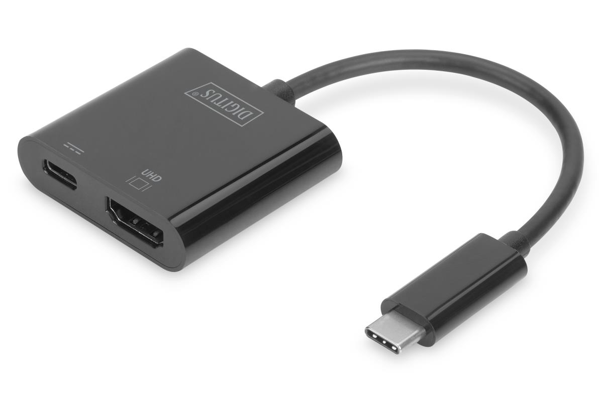 StarTech.com Adaptateur multiport USB-C vers DisplayPort ou HDMI - 4K 60 Hz  - Convertisseur 2-en-1