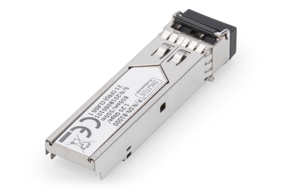 DIGITUS HP-HPE mini GBIC (SFP) Module 1.25Gbps MM LC Dup. 850nm to550m  DN-81000-04