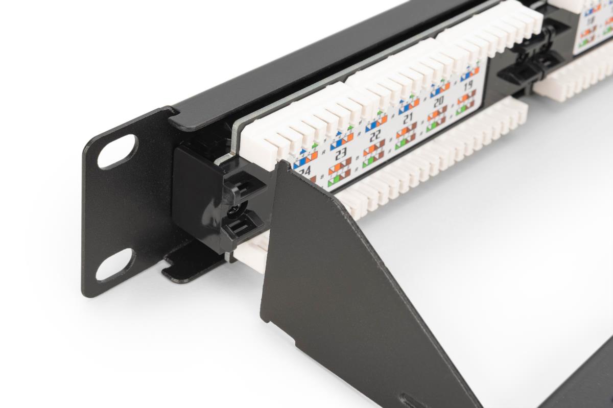 DIGITUS Patch panel - CAT6, Class E unshielded 24-port RJ45, 8P8C, LSA ...