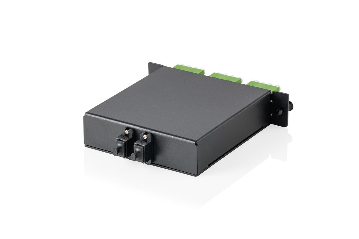 DIGITUS MPO/MTP cassette - 3 cassettes panel, APC 6xLC Quad couplers ...