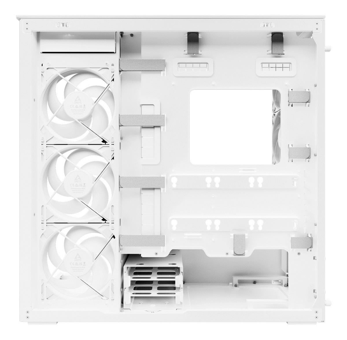 ARCTIC COOLING Pc Case - Xtender Vg White (clear Glass) - Premium E-ATX ...