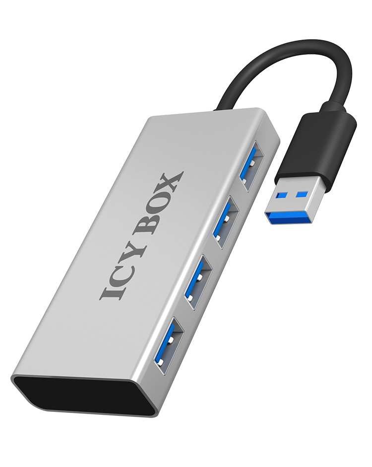 Icy Box IB-AC6110 Concentrateur USB 3.0 - 10 ports - Câble USB ICY