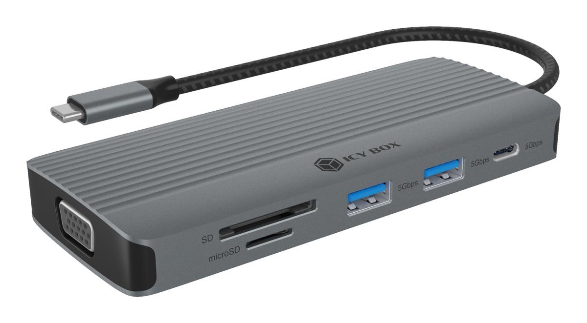 ICY BOX Notebook Dockingstation USB Type-c 10-in-1 - IB-DK4040A-CPD ...