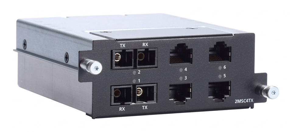 MOXA Fast Ethernet module with 2 multi-mode 100BaseFX ports with SC ...