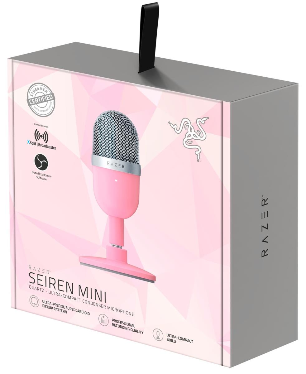 RAZER Seiren Mini Microphone Pink - RZ19-03450200-R3M1 - Redcorp.com/en