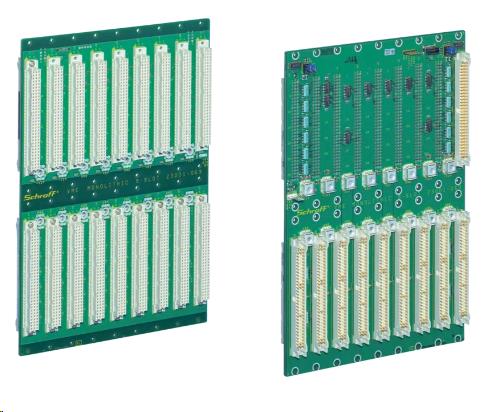 SCHROFF VME64x Backplane - 6U × 6 Slot (With P0) - Monolithic Design ...