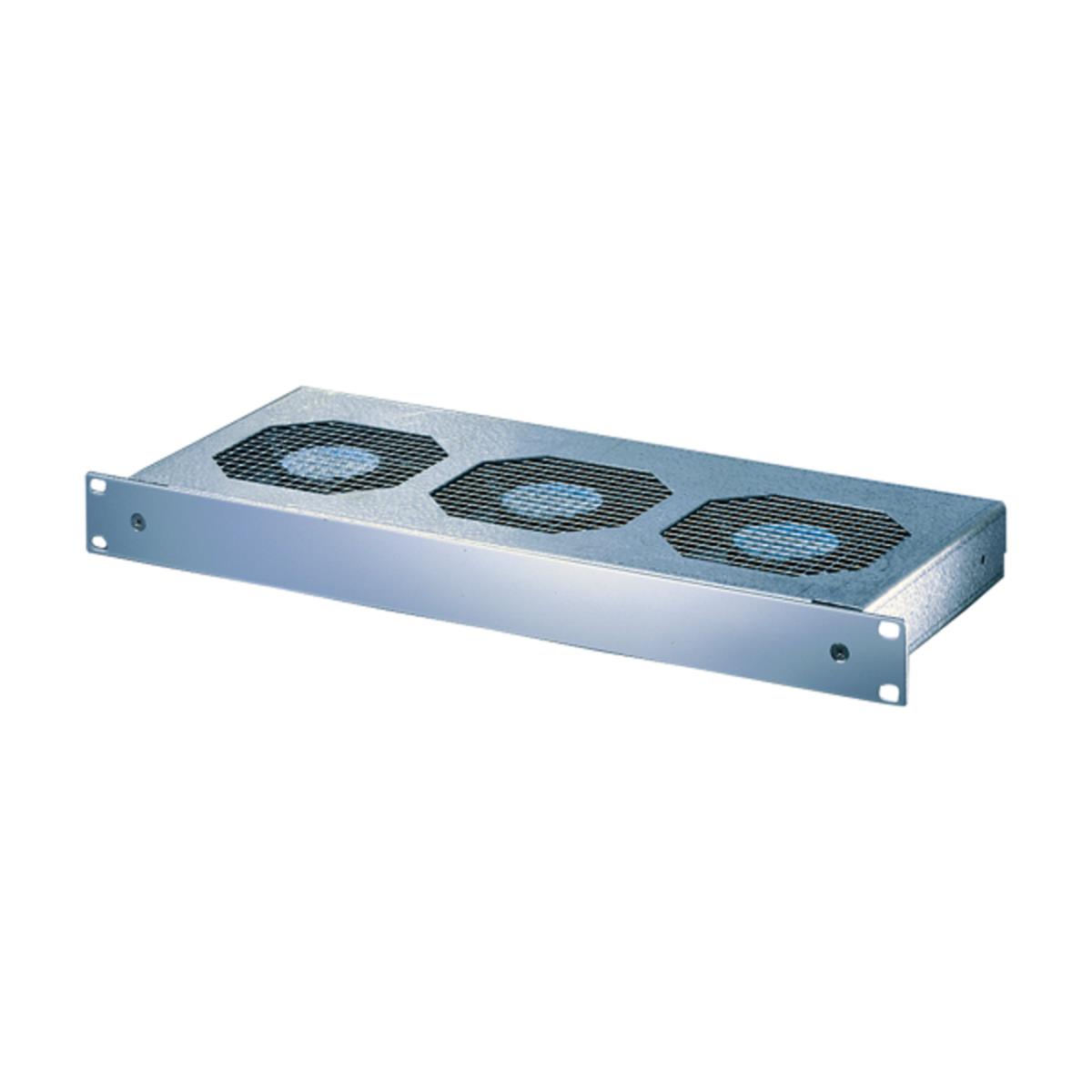 Six Fans SCHROFF 19in Fan Unit - 1U - 6 Fans - 115 VAC - Steel/Aluminum ...