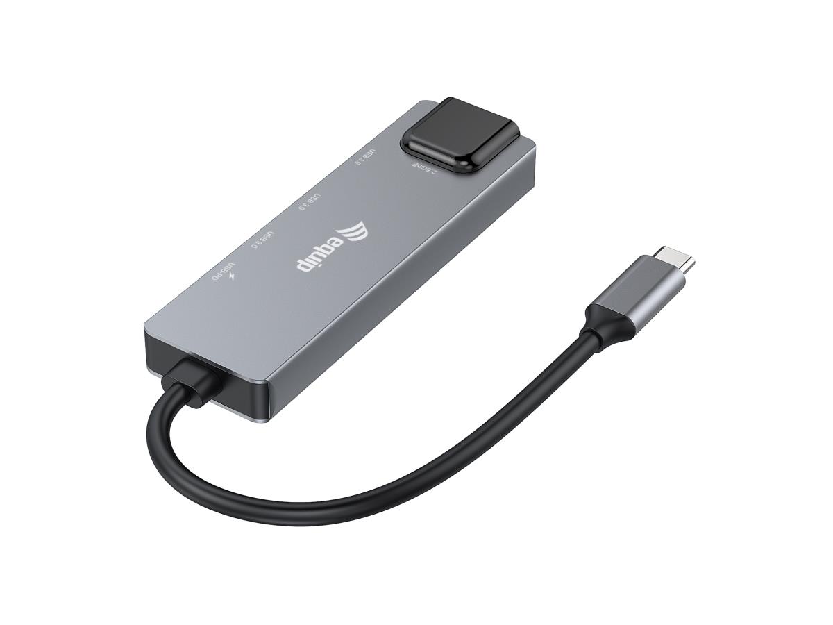 EQUIP 5-in-1 Multifunctional Adapter, 2.5GbE, USB-A x 2, USB-C x 1, USB ...