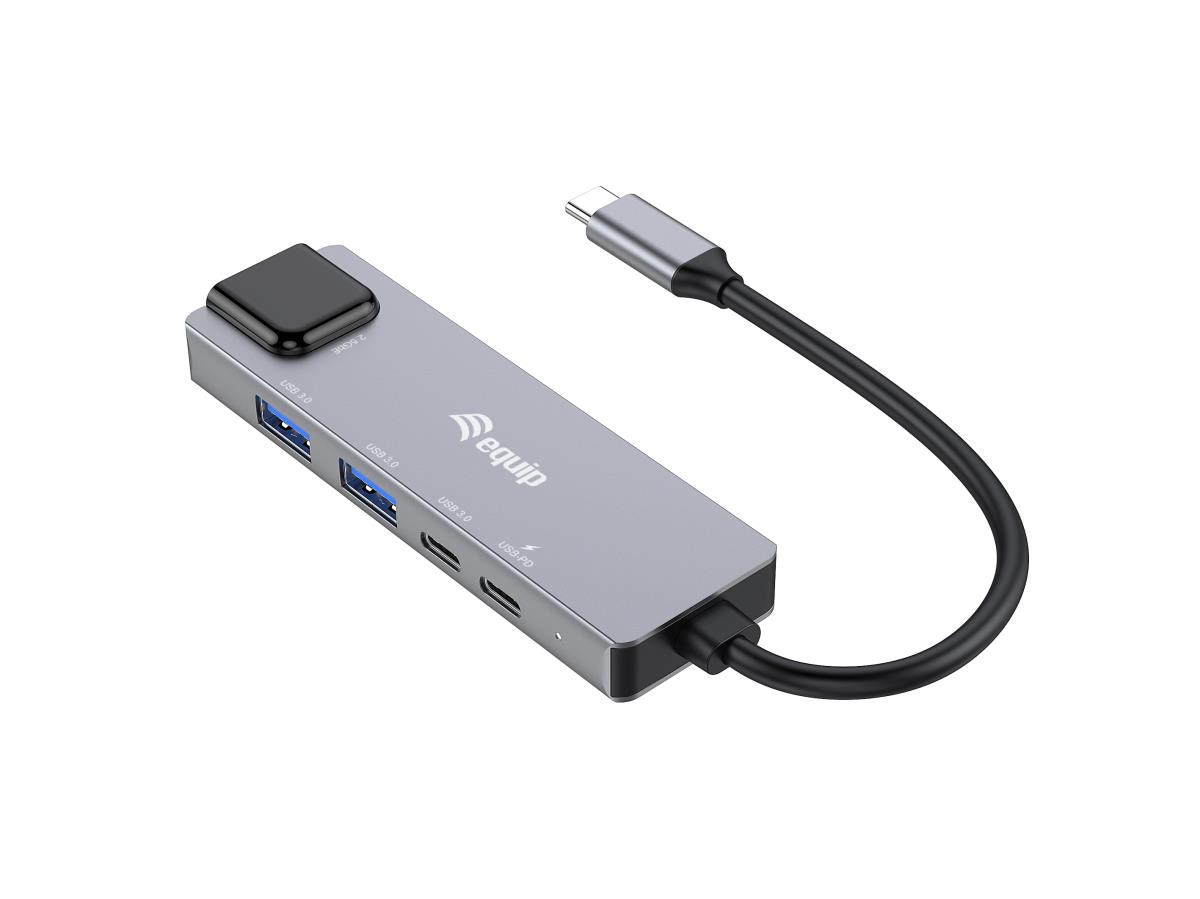 EQUIP 5-in-1 Multifunctional Adapter, 2.5GbE, USB-A x 2, USB-C x 1, USB ...
