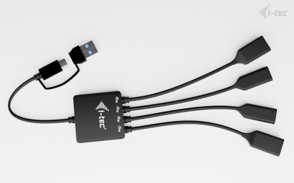 I-TEC ELECTRONICS USB-c/a Cable Hub 4 Port - CACBLHUB2A2C - Redcorp.com/en