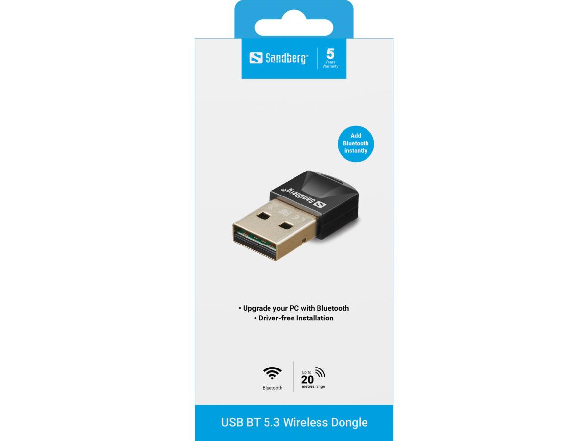 SANDBERG USB Bluetooth 5.0 Dongle - 134-34 - Redcorp.com/en