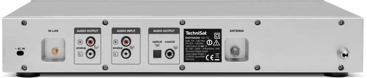 (V3) 143 TECHNISAT Silver CD 0001/3989 Digitradio -