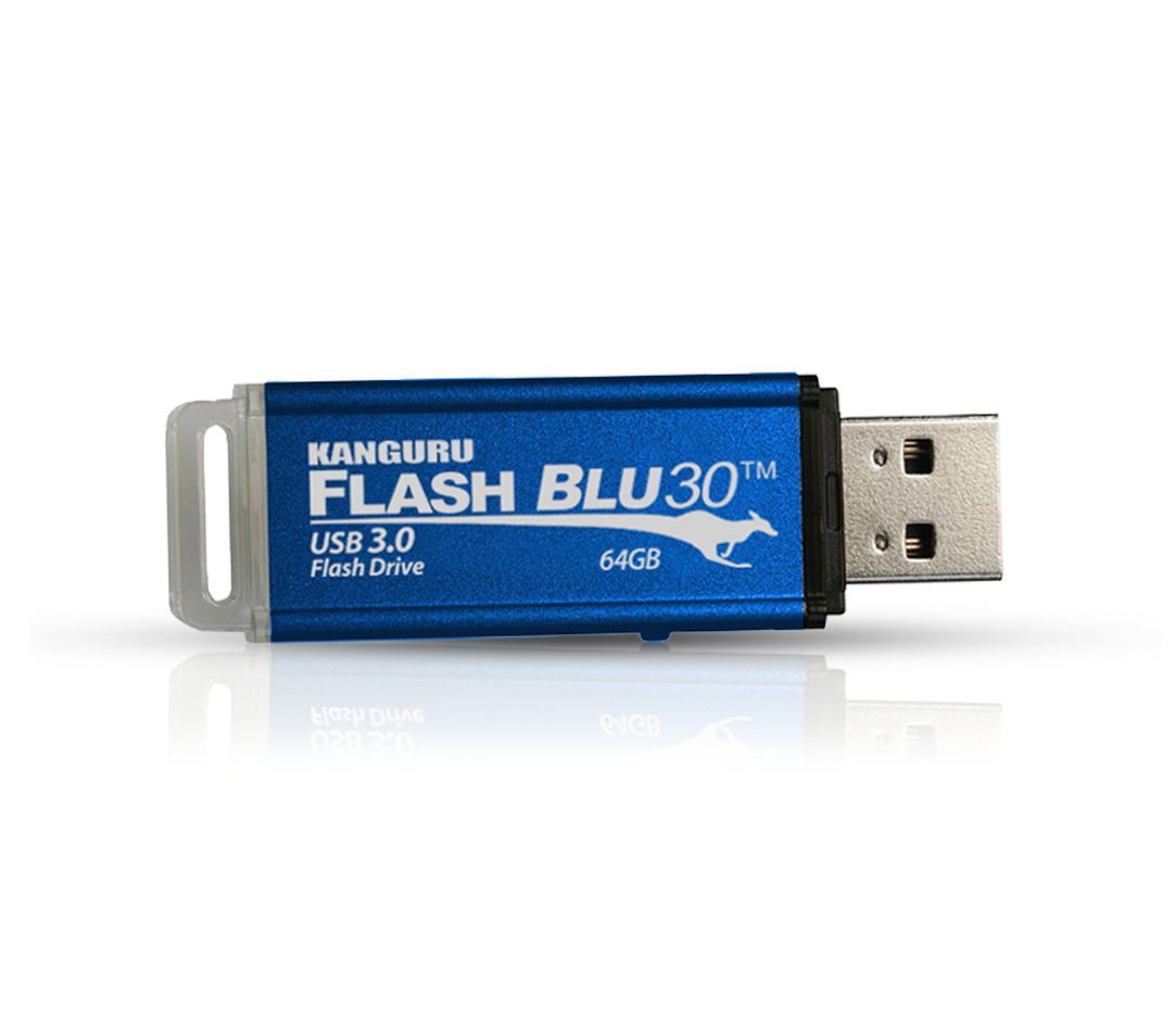 Defender Flashblu30 64GB USB3.0 Flash Drive With Physical Write Protect Switch