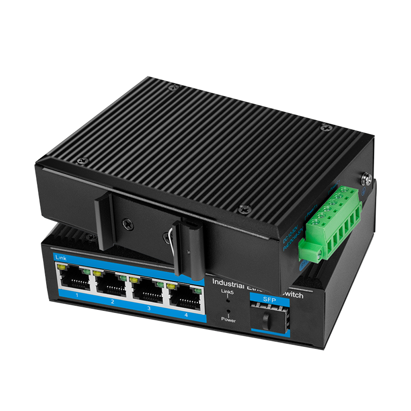 LOGILINK Industrial Gigabit Ethernet Switch - 4-Port 1000Mbps + 1 port ...
