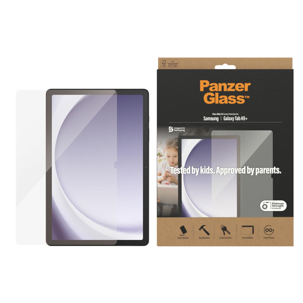 PANZERGLASS Screen protector for Samsung Galaxy Tab A9 Plus Ultra Wide FIT  - 7345 - /fr