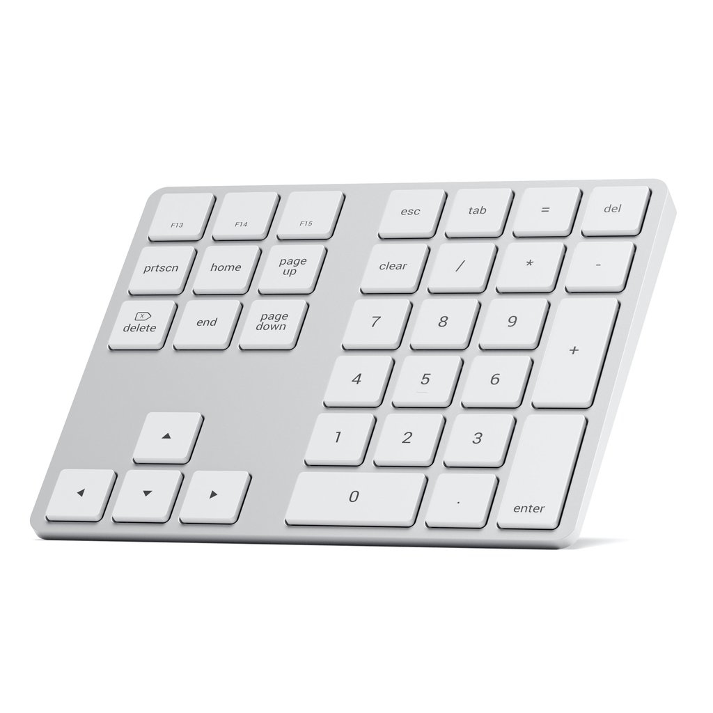 SATECHI Extended Wireless Keypad Silver - ST-XLABKSDE - Redcorp.com/en