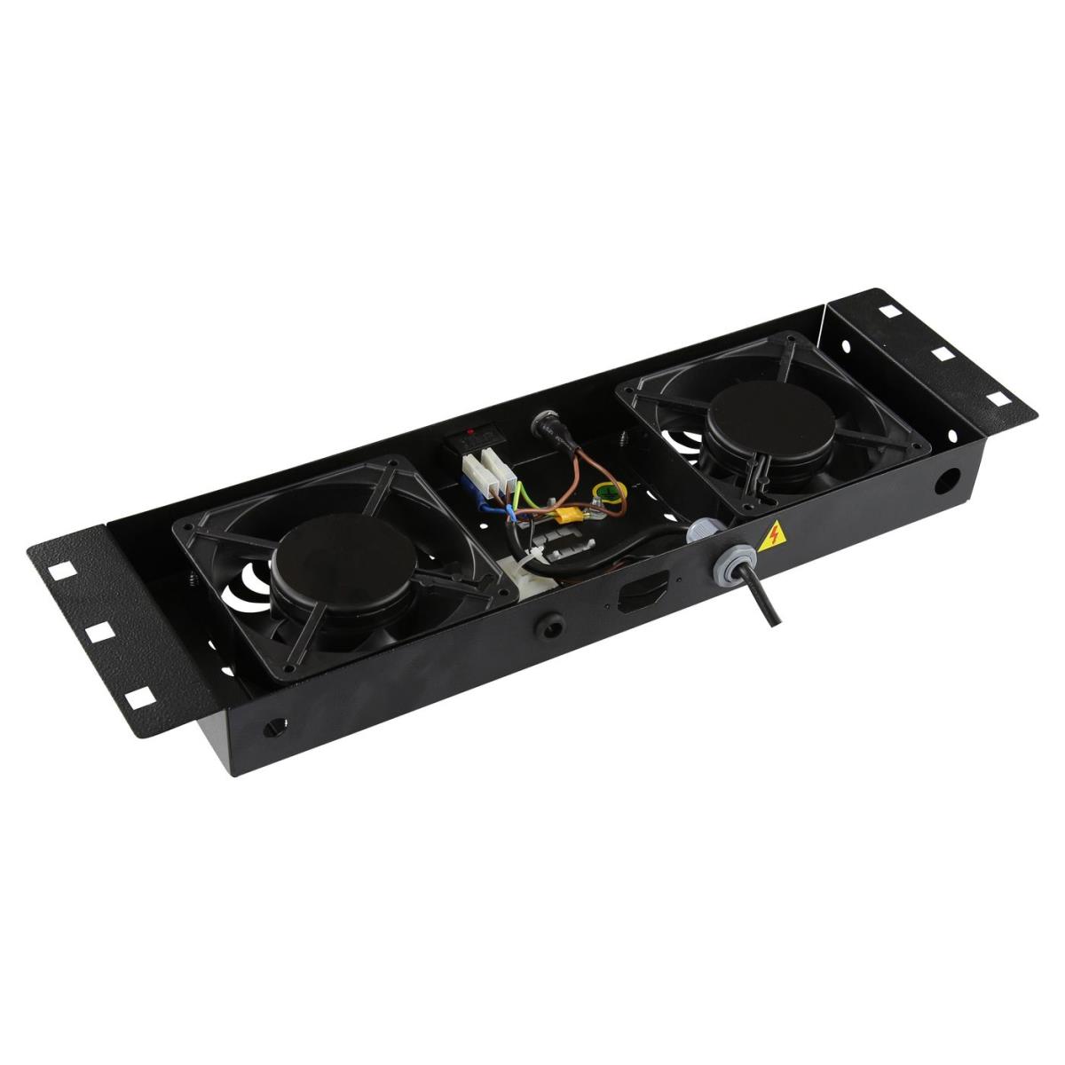 LANVIEW 2 Fans - Analog Thermostat Control - Built-in Fan Module ...