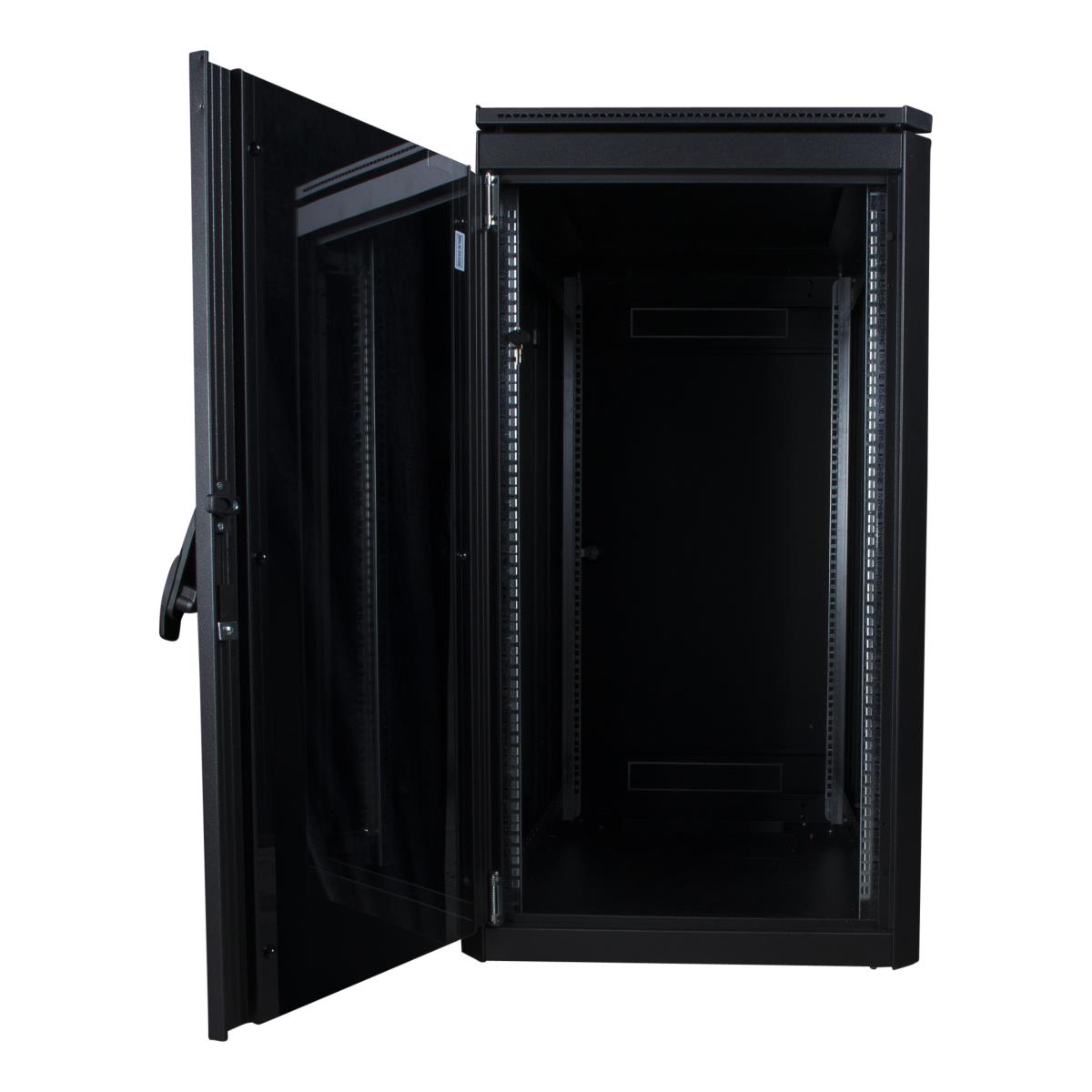 LANVIEW 19in 20u Rack Cabinet 600 x 800 x 1075mm Data Line - Black ...
