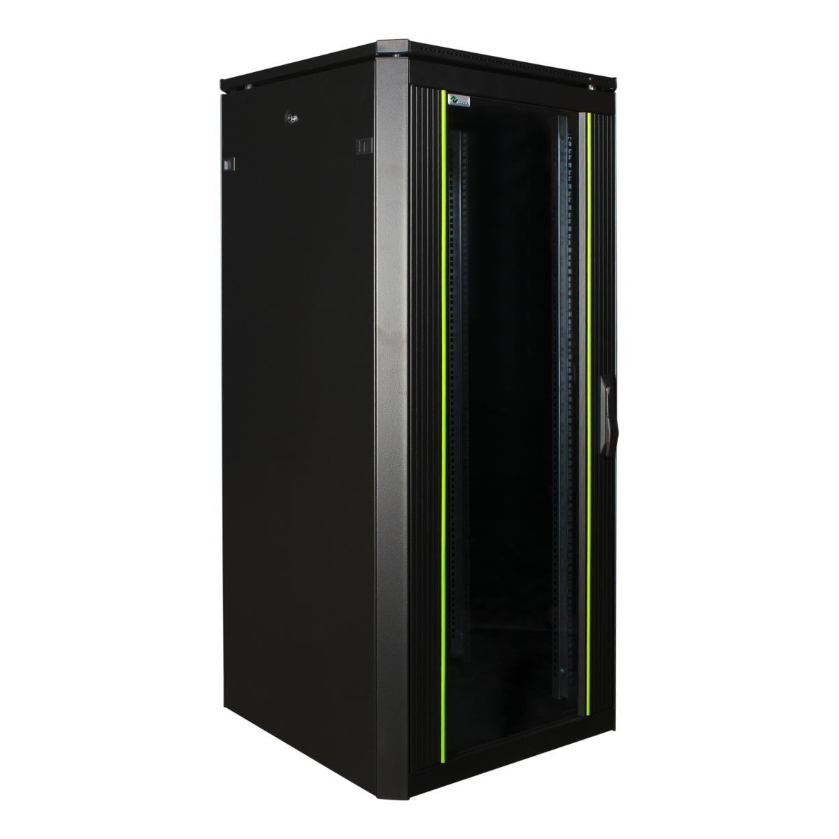 LANVIEW 19in 26u Rack Cabinet 600 x 600 x 1342mm Data Line - Black ...