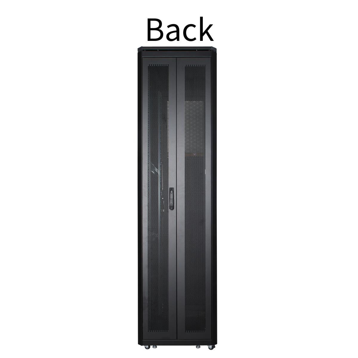 LANVIEW 19in 46u Rack Cabinet 600 x 1000 x 2231mm Server Line - Black ...