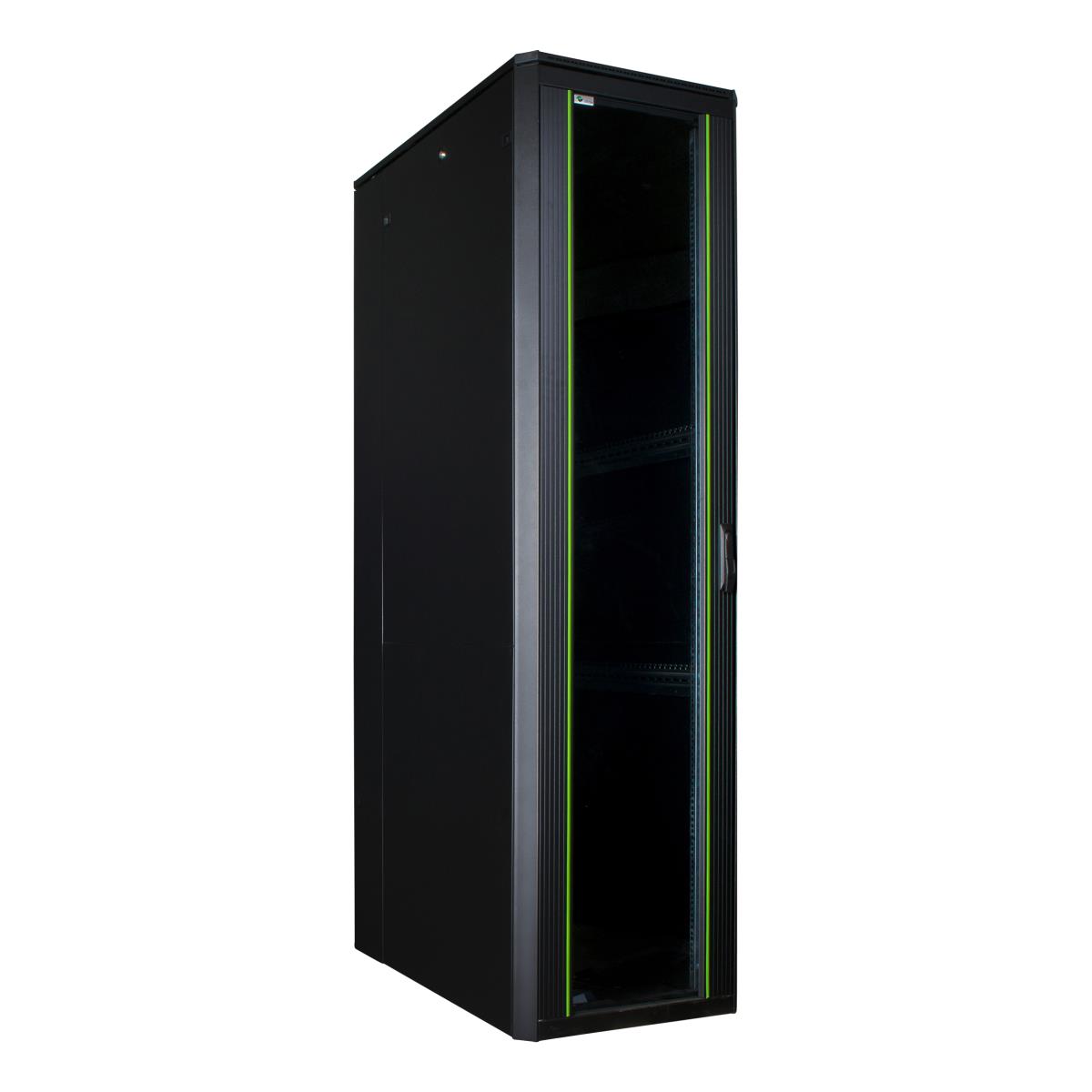 LANVIEW 19in 42U Rack Cabinet 600 x 1000 x 2053mm Data Line - Black ...