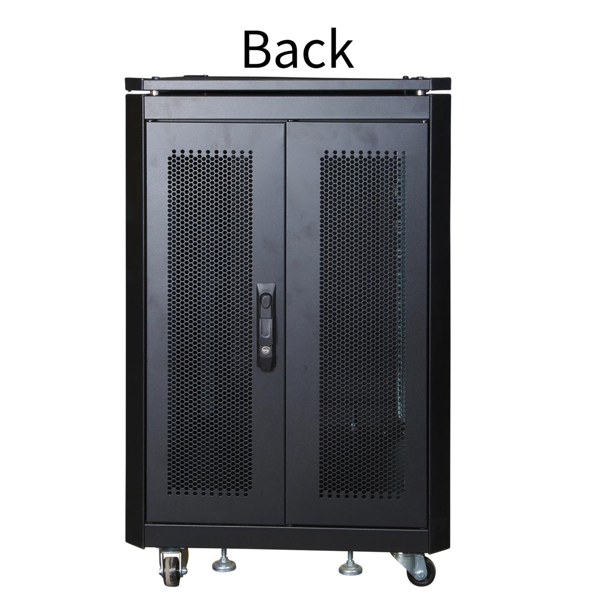LANVIEW 19in 16U Rack Cabinet 600 x 1000 x 897mm Server Line - Black ...
