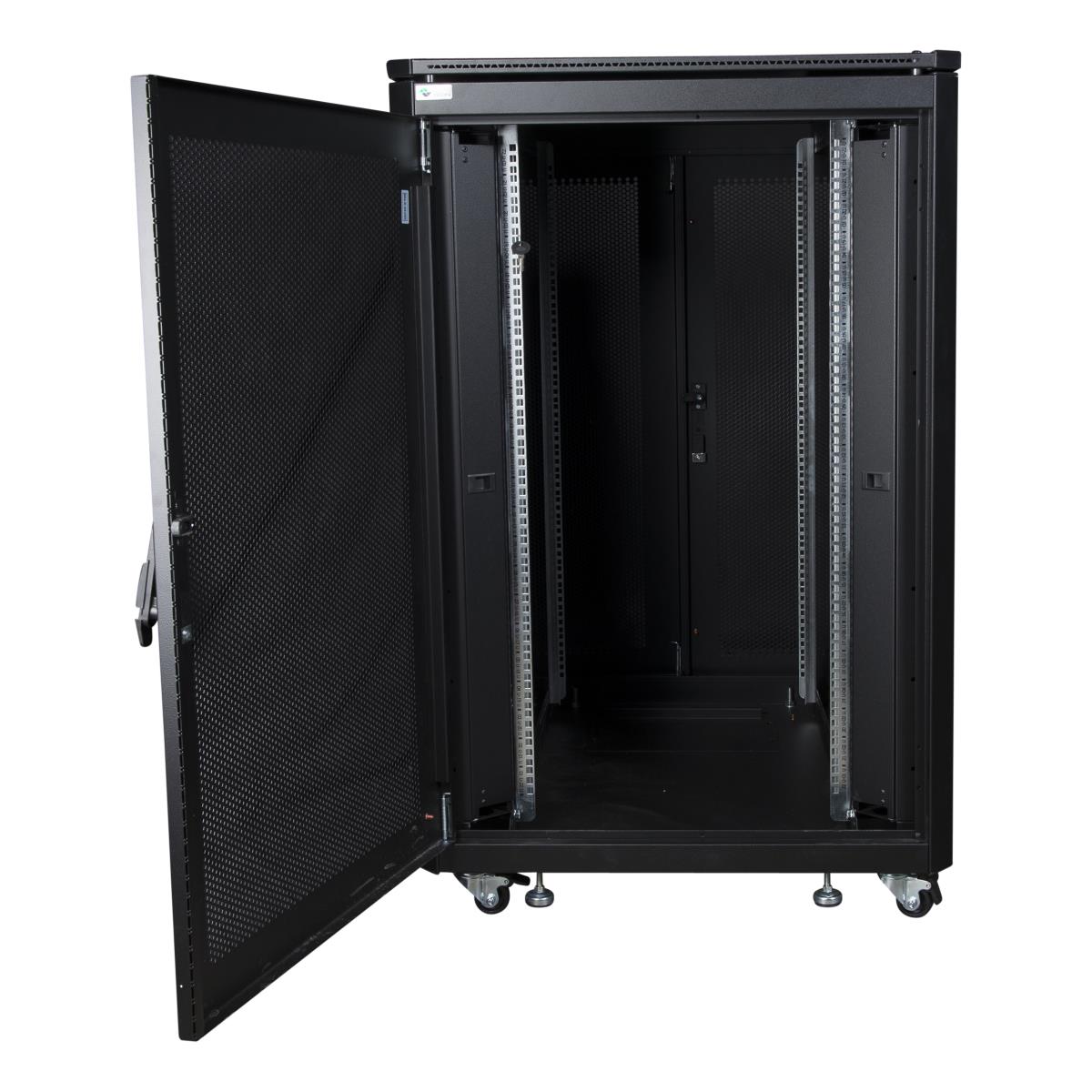 22u Rack Case LANVIEW 19in 22U Rack Cabinet 800 x 1000 x 1164mm Server Line - Black ...