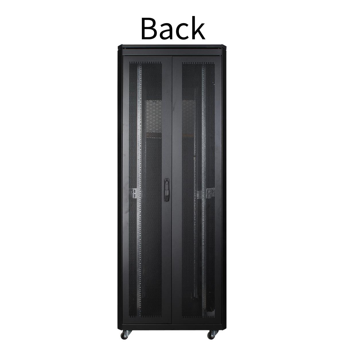 LANVIEW 19in 42U Rack Cabinet 800 x 1200 x 2053mm Server Line - Black ...