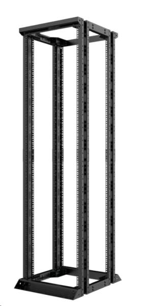 LANVIEW 19in 42U Open Rack Double Frame 530 x 860 x 2000mm - Black ...