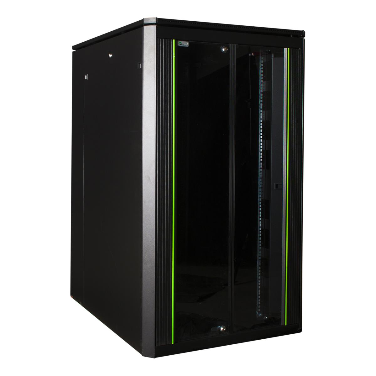 26 Unit Stack LANVIEW 19in 26U Rack Cabinet 800 x 1000 x 1342mm Data Line - Black ...