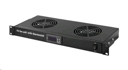 DSIT Server Rack Fan Package - 2 Fans And Thermostat - Black - DS ...