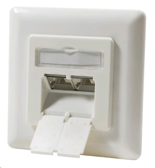 DSIT CAT6a Utp / Stp Flush Mounted Box Ivory - DC-Wall-In-STP6A-I ...